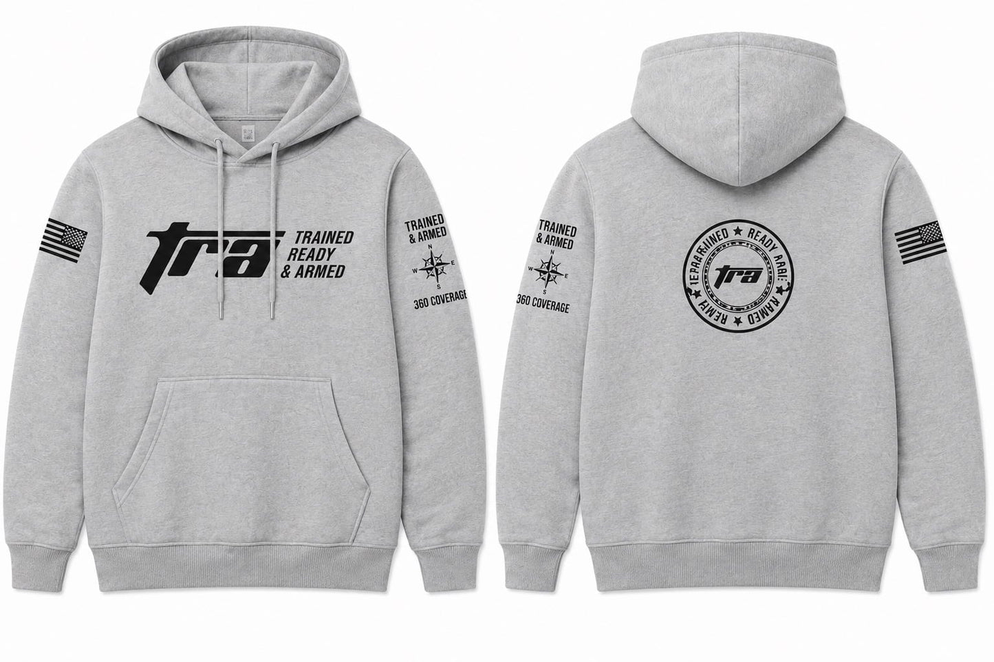TRA Men’s 360° Signature Hoodie – Grey