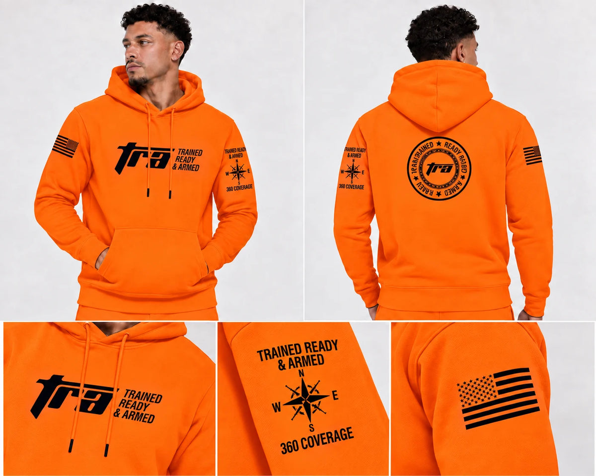 TRA Men’s 360° Signature Hoodie – Orange