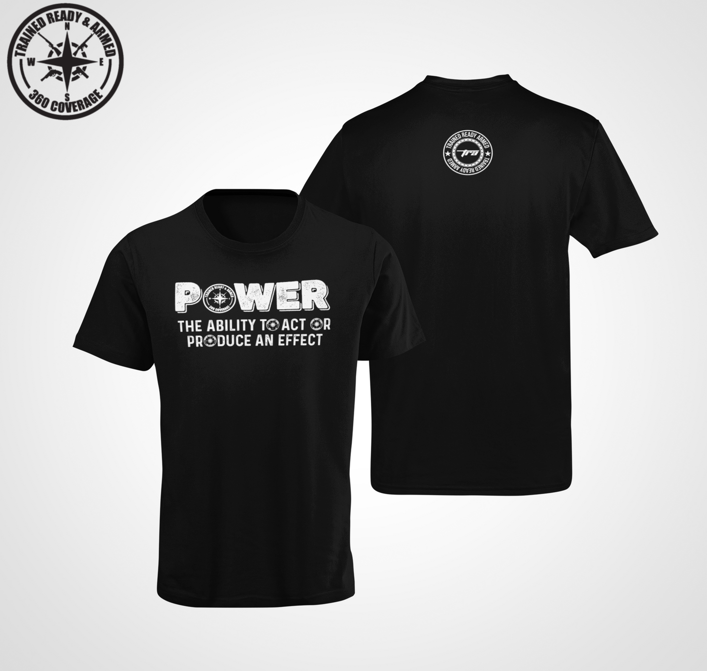 TRA- POWER Short-Sleeve Unisex T-Shirt - Trained Ready Armed Apparel
