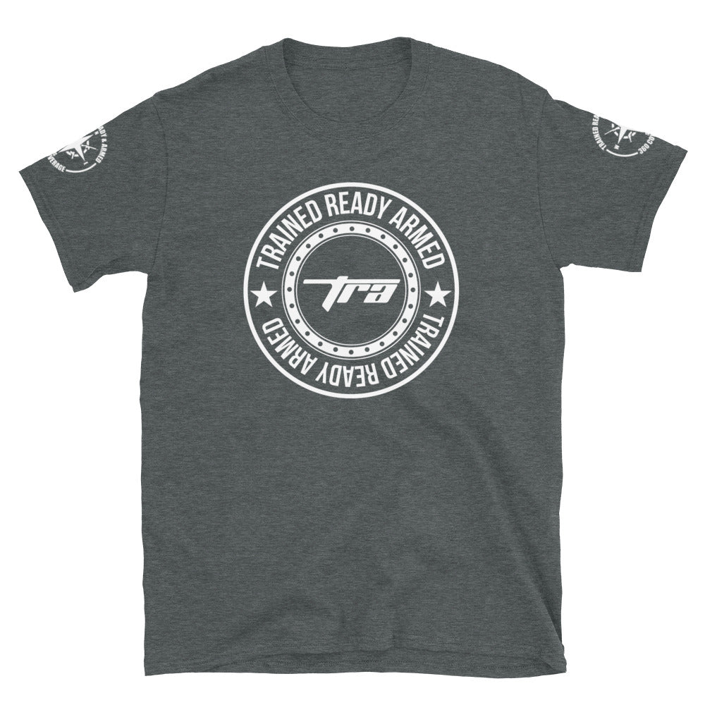TRA 4.0 Cir (WP) Short-Sleeve Unisex T-Shirt - Trained Ready Armed Apparel
