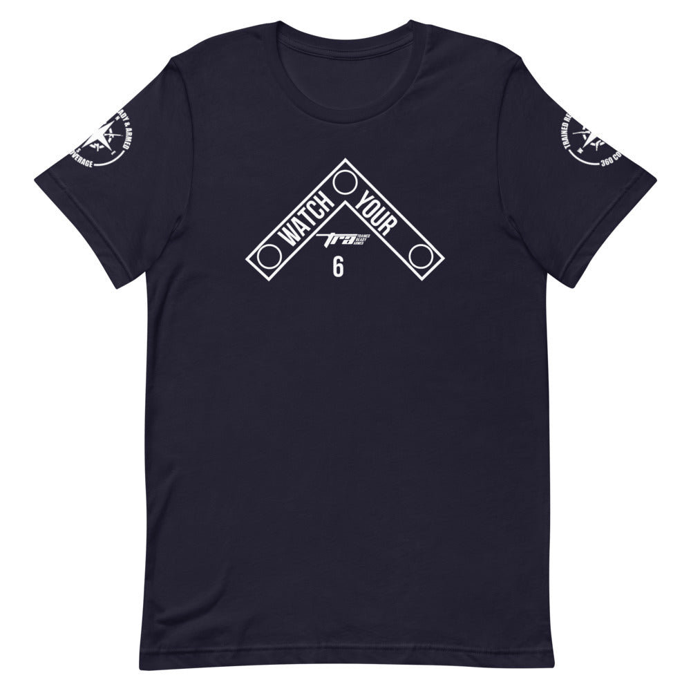 TRA WY6 (DB) Short-Sleeve Unisex T-Shirt - Trained Ready Armed Apparel