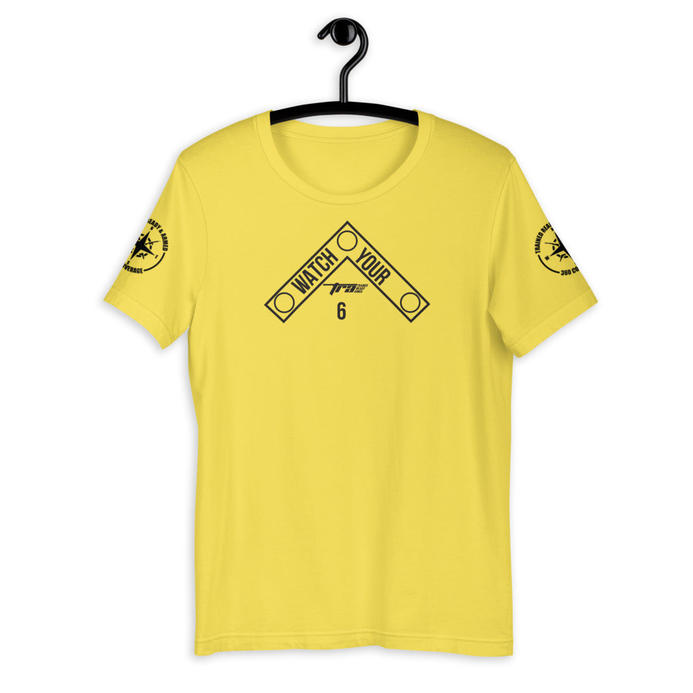 TRA. WY6 DB hort-Sleeve Unisex T-Shirt - Trained Ready Armed Apparel