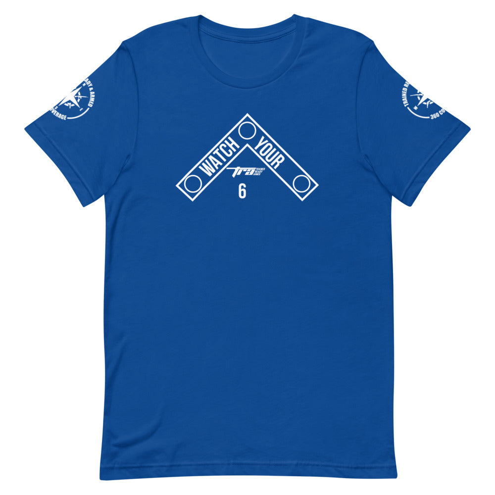 TRA WY6 (DB) Short-Sleeve Unisex T-Shirt - Trained Ready Armed Apparel