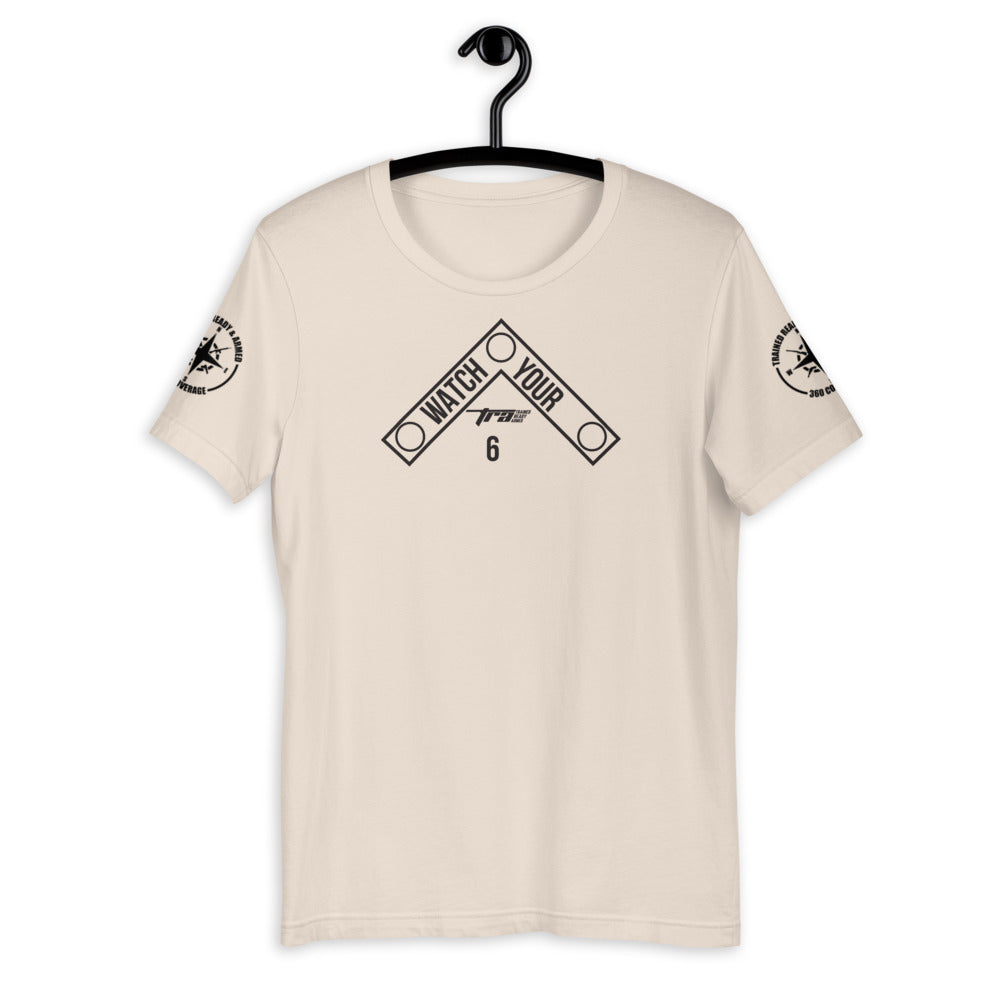 TRA. WY6 DB hort-Sleeve Unisex T-Shirt - Trained Ready Armed Apparel