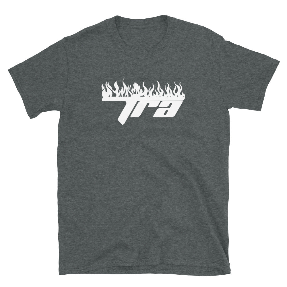 TRAINED READY ARMED BP Just Flames -O Short-Sleeve Unisex T-Shirt - Trained Ready Armed Apparel