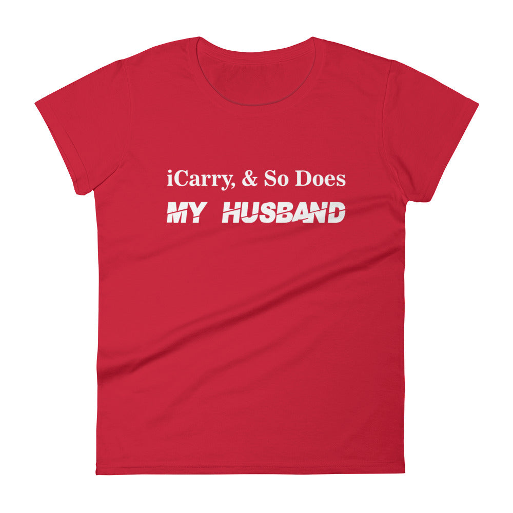 TRA ICarry - Husband (WP) Women's short sleeve t-shirt - Trained Ready Armed Apparel