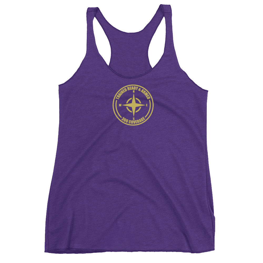 Trained Ready Armed Gold 4.4 Women's Racerback Tank - Trained Ready Armed Apparel