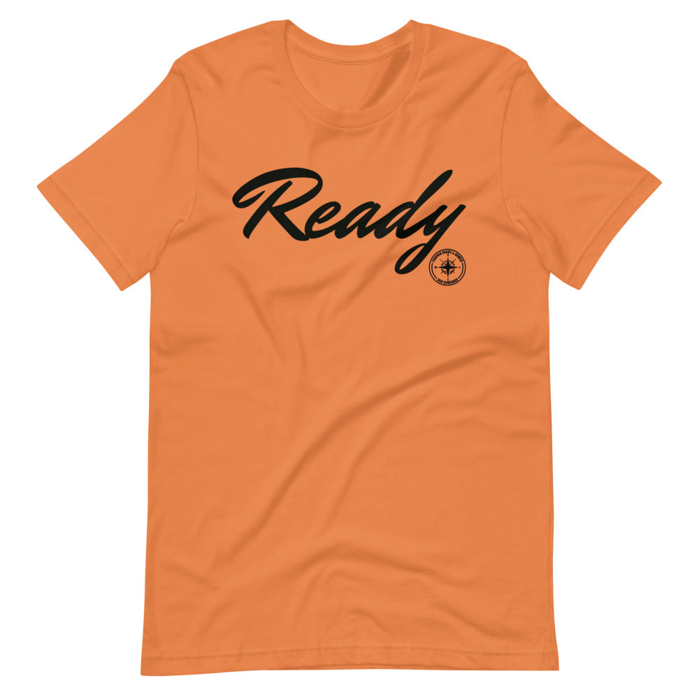 TRAINED READY ARMED (Ready Signature -BP 524) Short-Sleeve Unisex T-Shirt - Trained Ready Armed Apparel