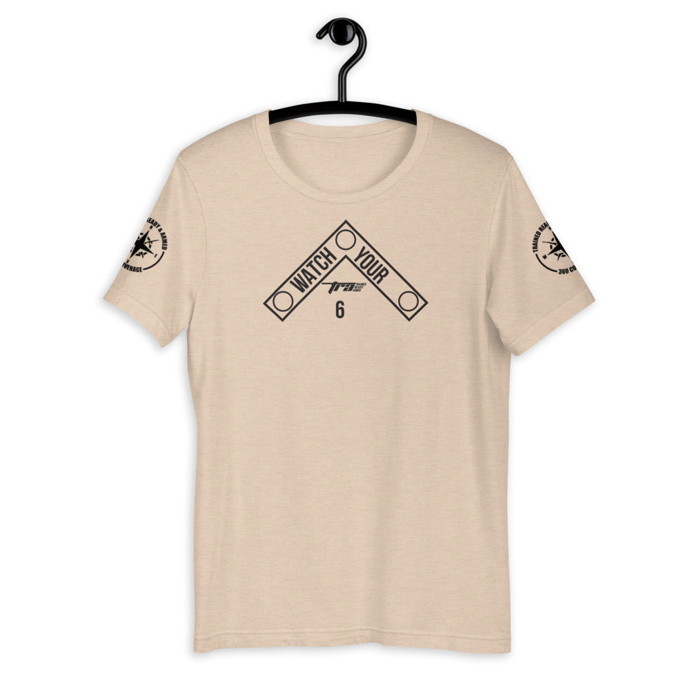 TRA. WY6 DB hort-Sleeve Unisex T-Shirt - Trained Ready Armed Apparel