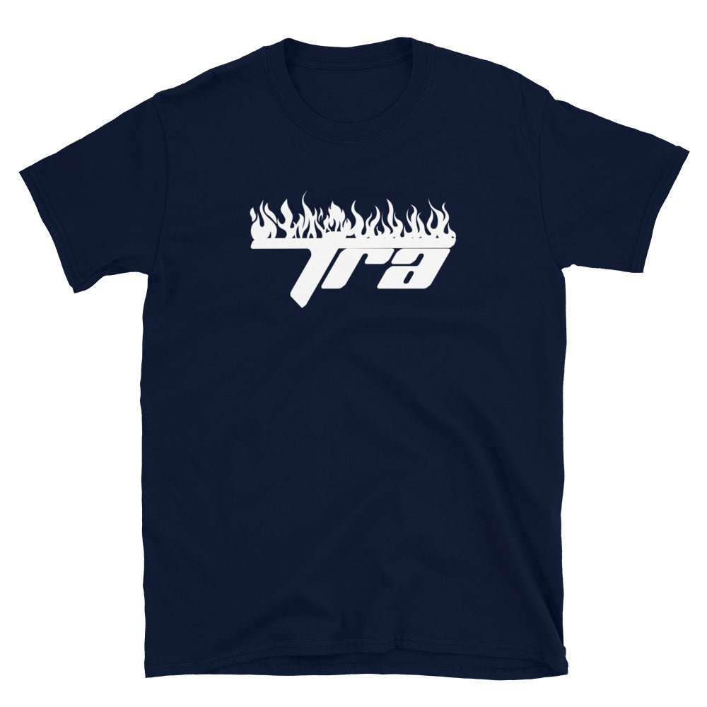 TRAINED READY ARMED BP Just Flames -O Short-Sleeve Unisex T-Shirt - Trained Ready Armed Apparel