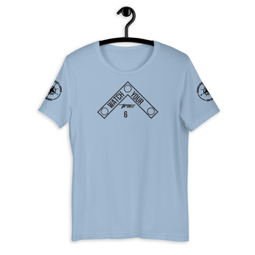 TRA. WY6 DB hort-Sleeve Unisex T-Shirt - Trained Ready Armed Apparel