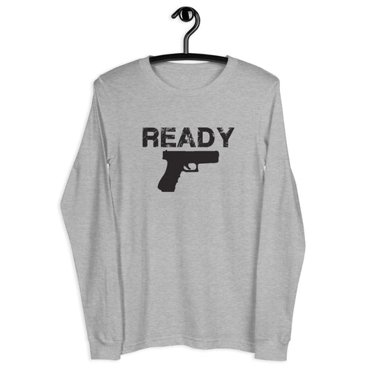 TRA "Ready Glock"  Men’s Long Sleeve Tee - Trained Ready Armed Apparel