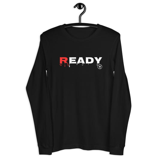 TRAINED READY & ARMED WBL "Ready"  Men’s Long Sleeve Tee - Trained Ready Armed Apparel