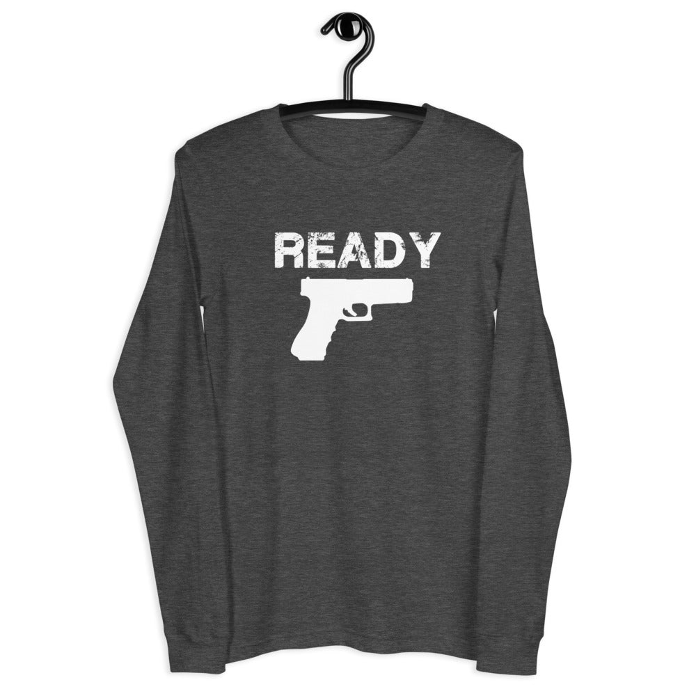 TRA "Ready Glock" Men’s Long Sleeve Tee - Trained Ready Armed Apparel