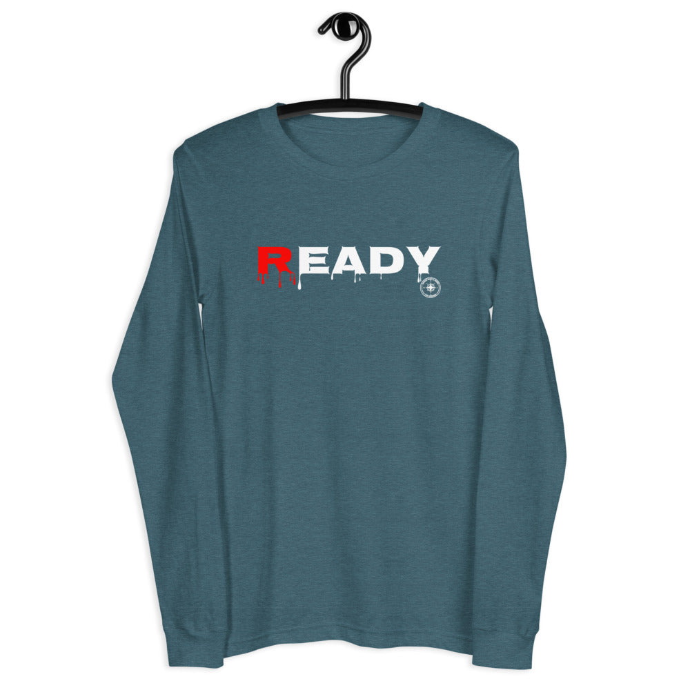 TRAINED READY & ARMED WBL "Ready" Men’s Long Sleeve Tee - Trained Ready Armed Apparel