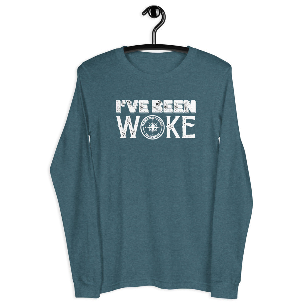 TRA "I'VE BEEN WOKE" Men’s Long Sleeve Tee - Trained Ready Armed Apparel