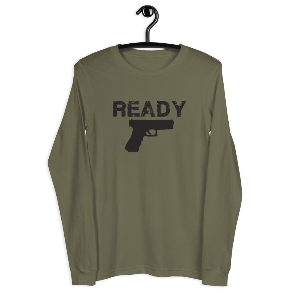 TRA "Ready Glock" Men’s Long Sleeve Tee - Trained Ready Armed Apparel