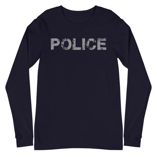TRA "POLICE" Men’s Long Sleeve Tee - Trained Ready Armed Apparel
