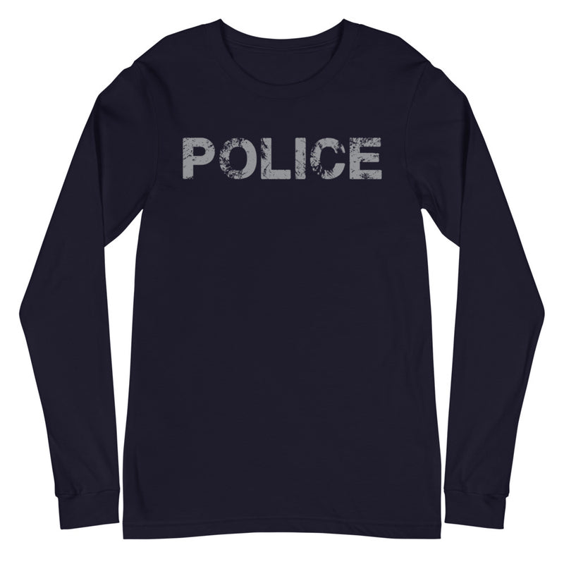 TRA "POLICE" Men’s Long Sleeve Tee - Trained Ready Armed Apparel