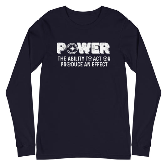 TRA- POWER & Men’s Long Sleeve Tee - Trained Ready Armed Apparel