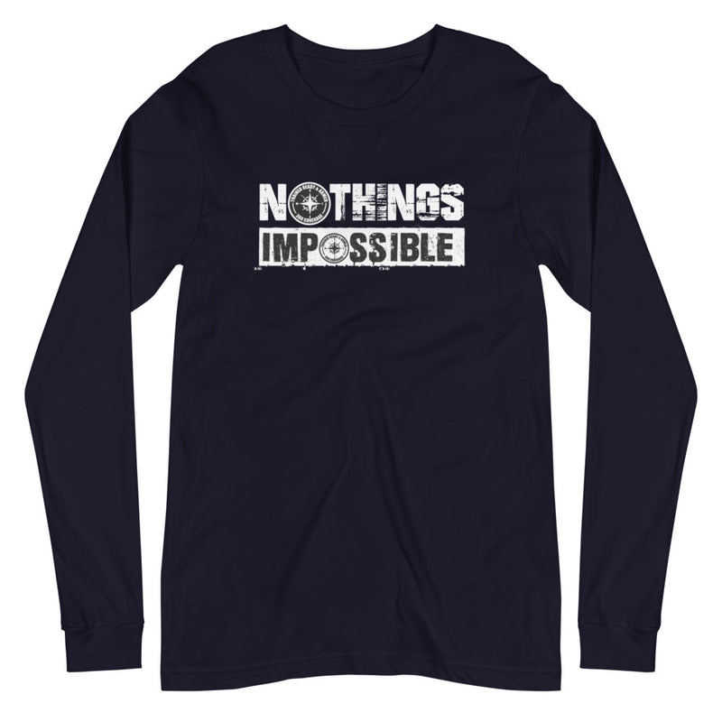 TRA "NOTHINGS IMPOSSIBLE-WP" Men’s Long Sleeve Tee - Trained Ready Armed Apparel