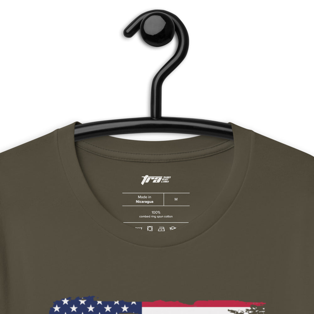 TRA Flag American Flag Short-Sleeve Men's T-Shirt - Trained Ready Armed Apparel