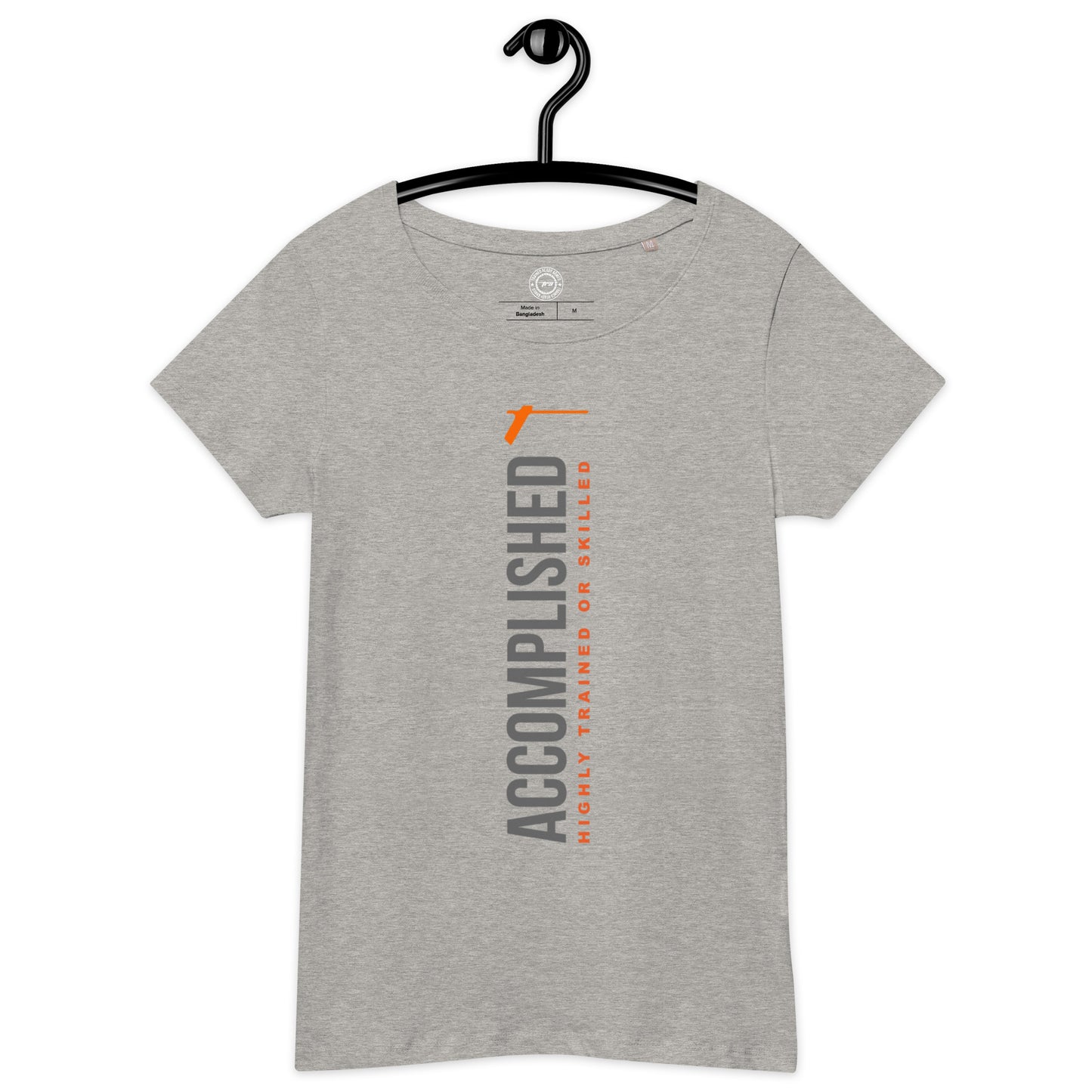 TRA "ACCOMPLISHED" Women’s basic organic t-shirt - Trained Ready Armed Apparel