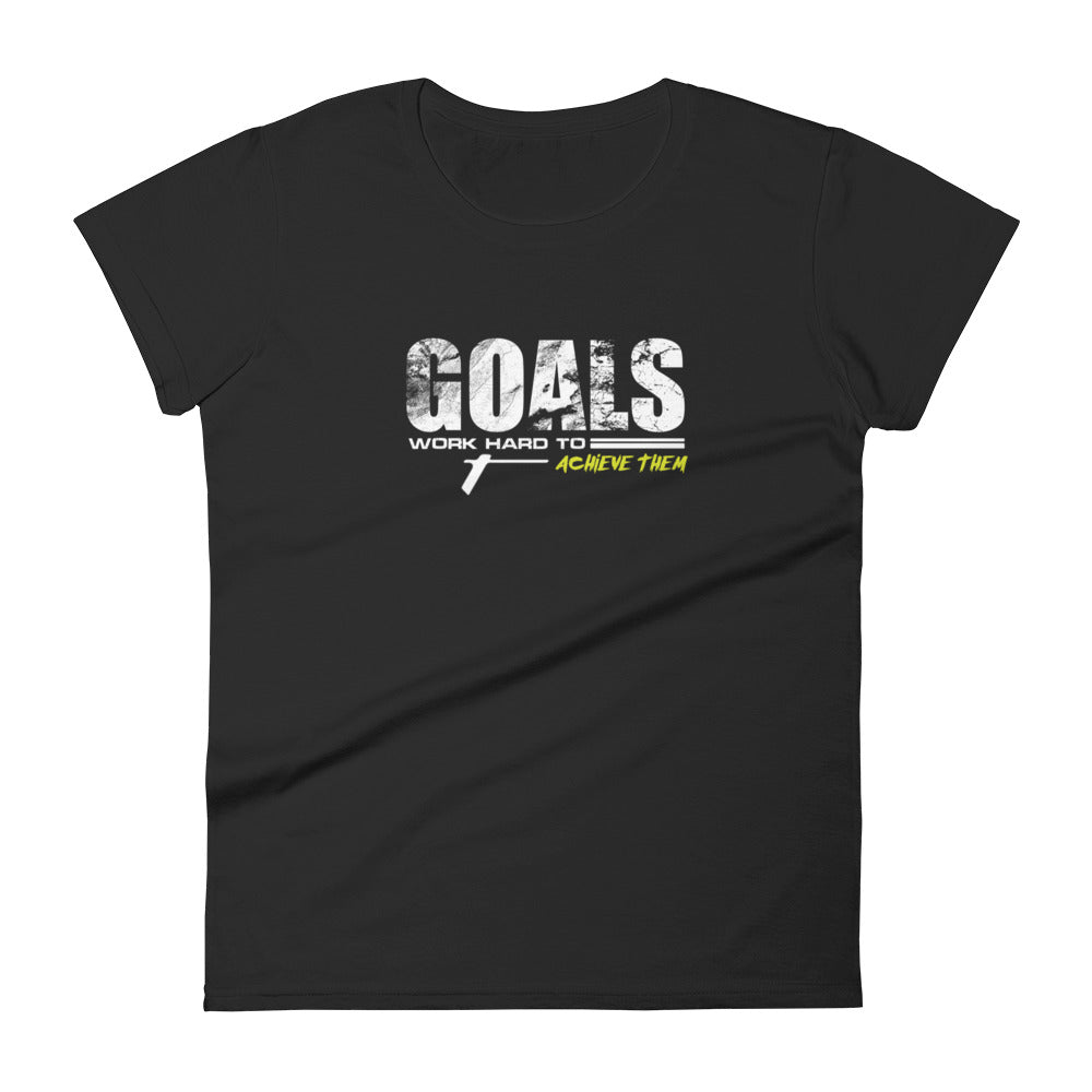 TRA "GOALS" Women's short sleeve t-shirt - Trained Ready Armed Apparel