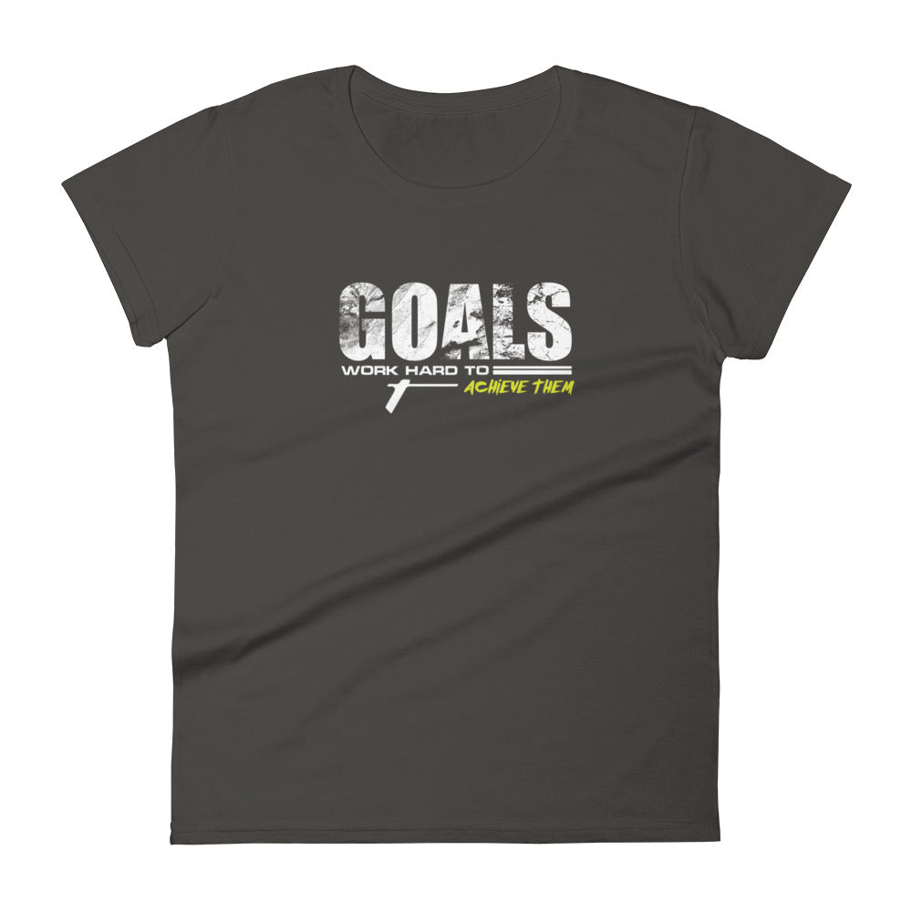 TRA "GOALS" Women's short sleeve t-shirt - Trained Ready Armed Apparel