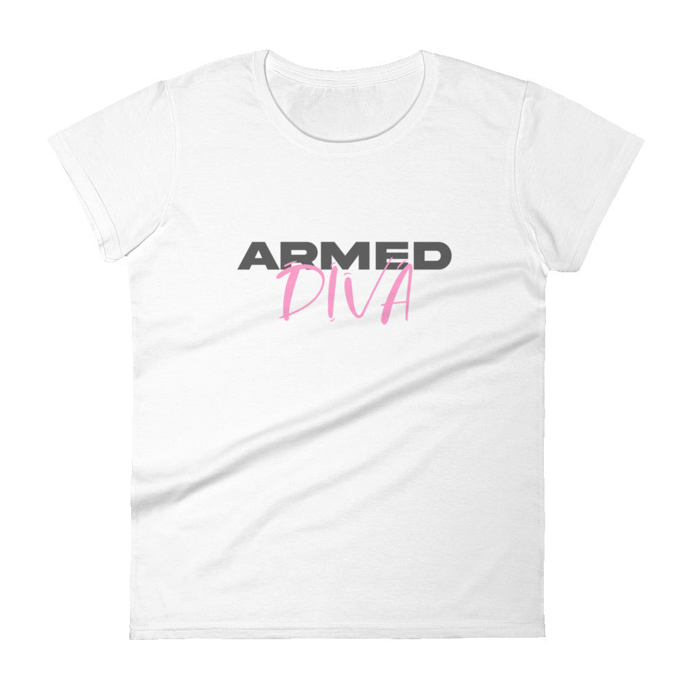 TRA "Armed Diva" Women's short sleeve t-shirt - Trained Ready Armed Apparel