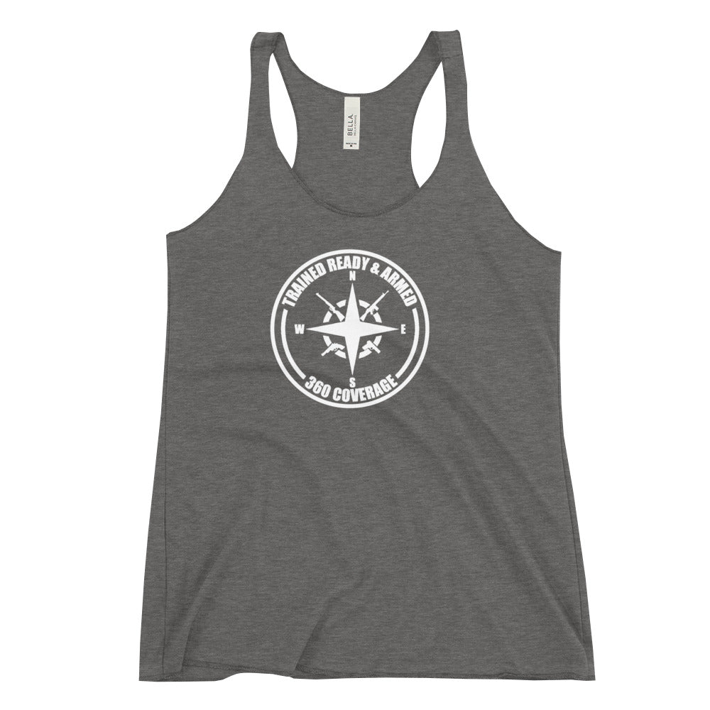 TRAINED READY ARMED 360-W-AV Women's Racerback Tank - Trained Ready Armed Apparel