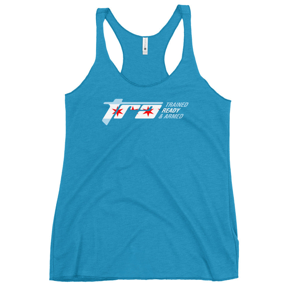 Trained Ready & Armed 2.0 Chicago Women's Racerback Tank - Trained Ready Armed Apparel