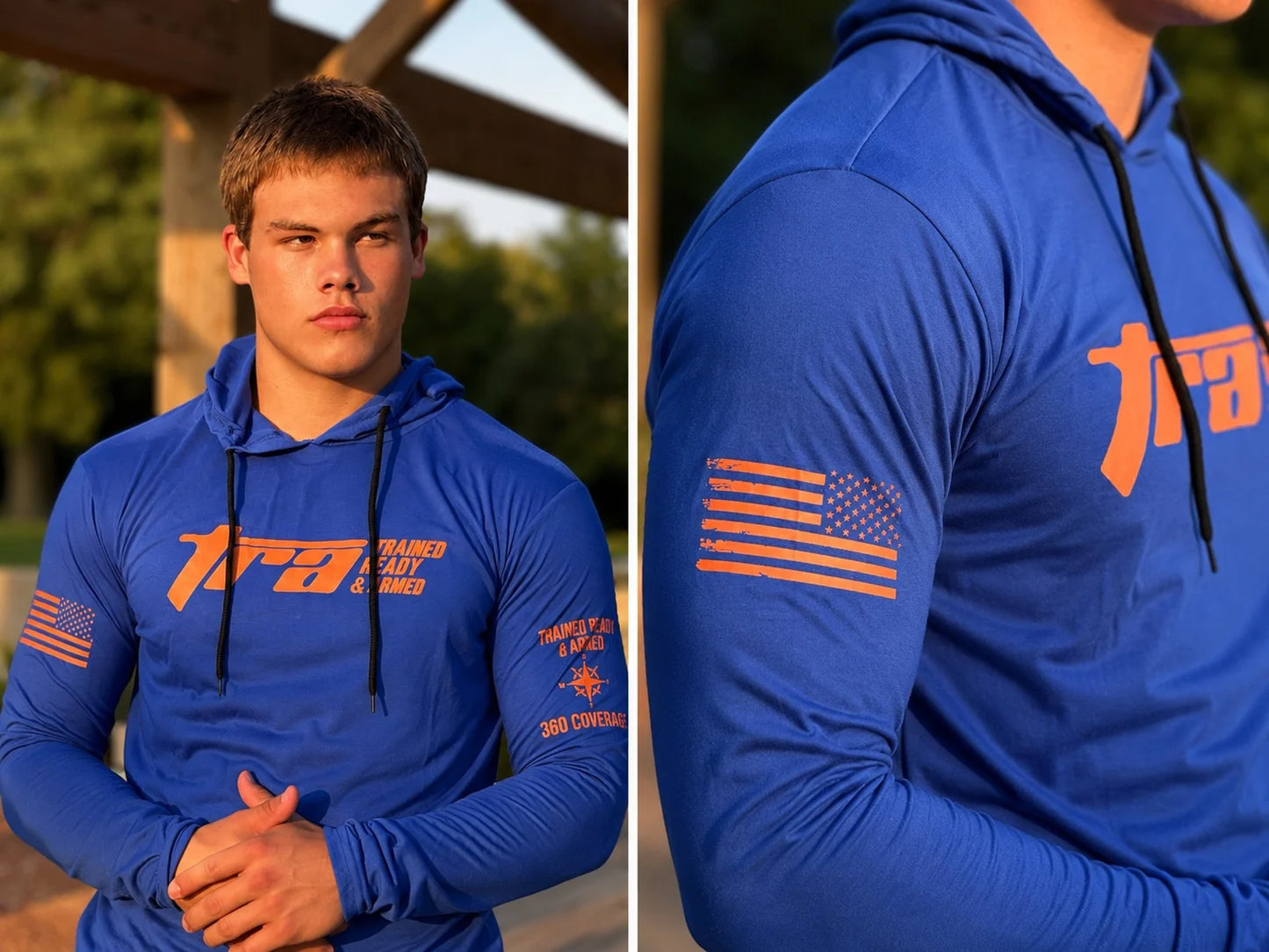 TRA 360° Performance Hoodie – Blue