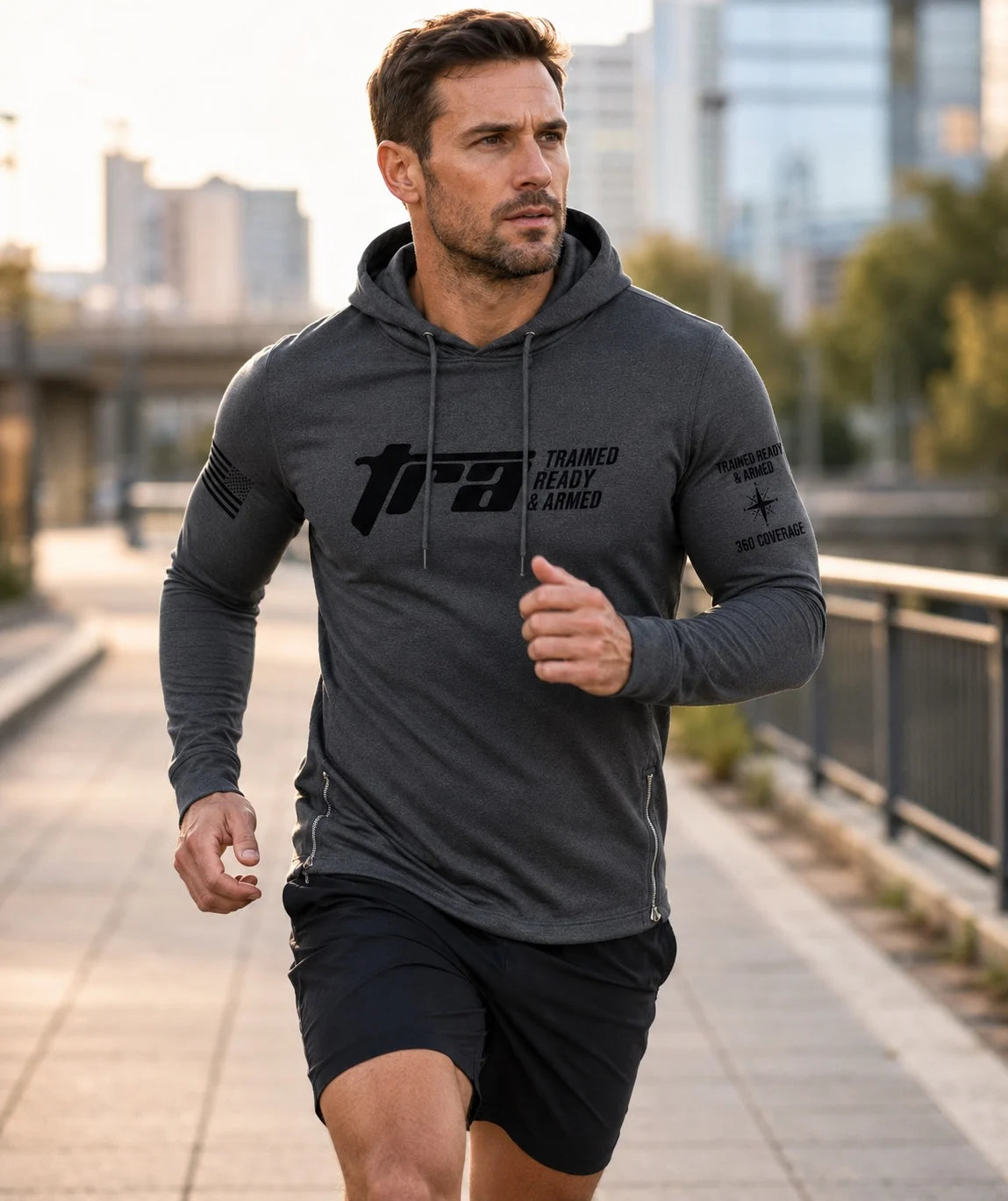 TRA Men’s 360° Performance Hoodie – Charcoal