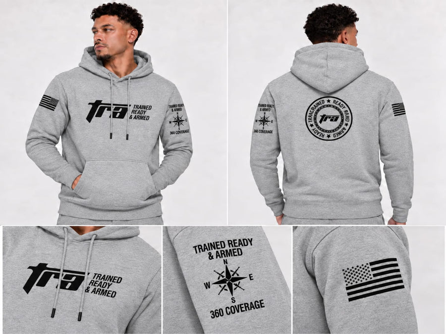 TRA Men’s 360° Signature Hoodie – Grey