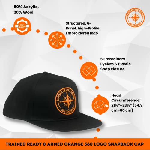 Trained Ready Armed Snapback Hat for Men & Women - Comfortable Golf Dad Hat (One Size) - Trained Ready Armed Apparel