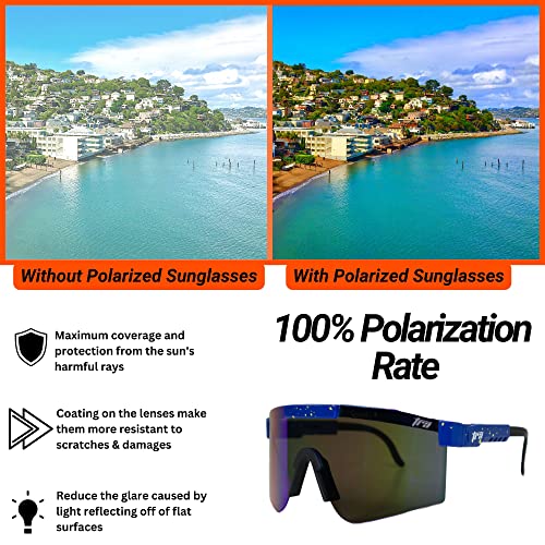 Trained Ready Armed Polarized Viper Sunglasses - Baseball, Cycling & Sports Glasses (C12) - Trained Ready Armed Apparel