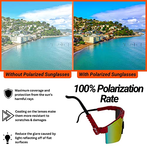 Trained Ready Armed Polarized Viper Sunglasses - Baseball, Cycling & Sports Glasses (C9) - Trained Ready Armed Apparel