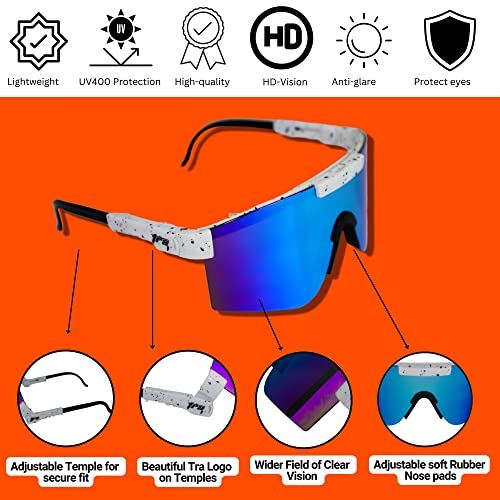 Trained Ready Armed Polarized Viper Sunglasses - Baseball, Cycling & Sports Glasses (C10) - Trained Ready Armed Apparel
