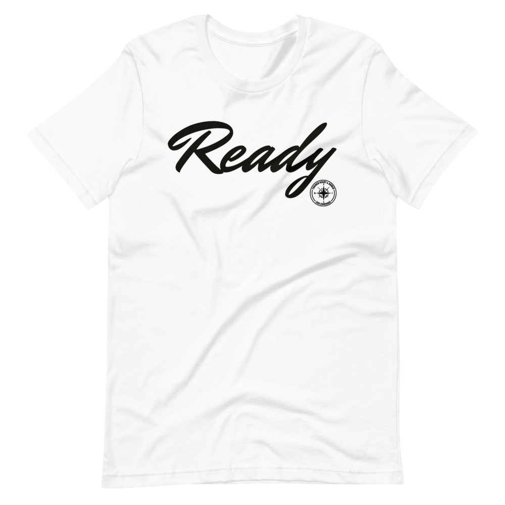 TRAINED READY ARMED (Ready Signature -BP 524) Short-Sleeve Unisex T-Shirt - Trained Ready Armed Apparel