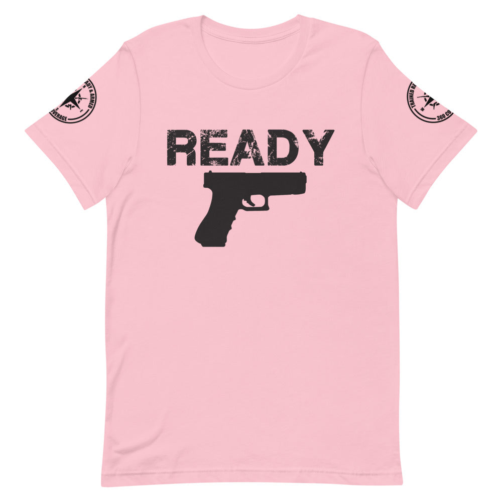 TRAINED READY ARMED (READY GK-B) Short-Sleeve Unisex T-Shirt - Trained Ready Armed Apparel