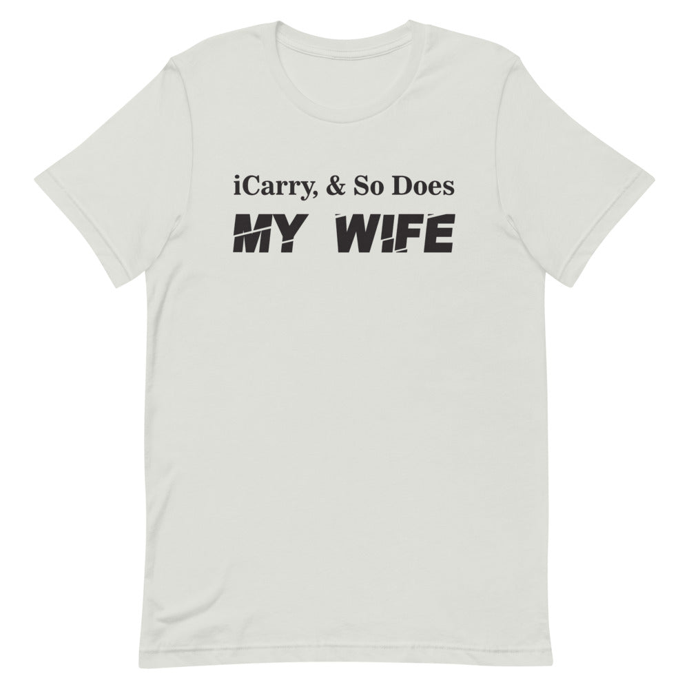 TRA iCarry-wife 5.0 (BP) Short-Sleeve Men's T-Shirt - Trained Ready Armed Apparel