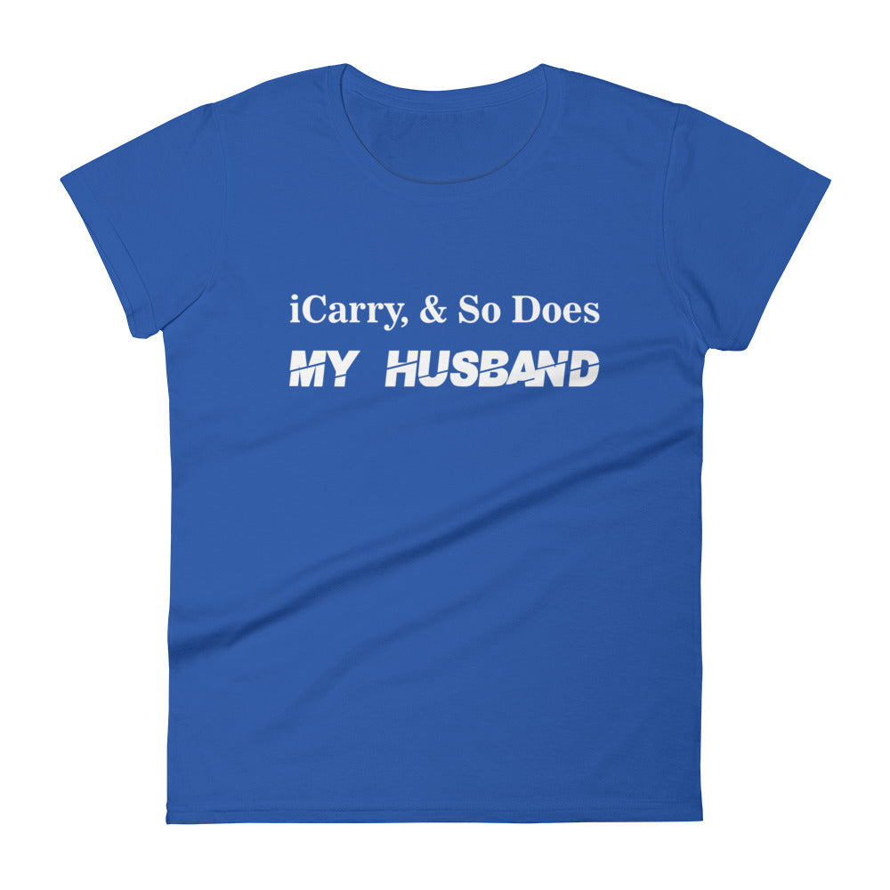 TRA ICarry - Husband (WP) Women's short sleeve t-shirt - Trained Ready Armed Apparel