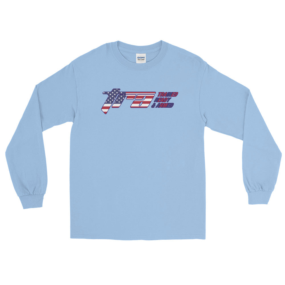 Trained Ready Armed America 2.0 Men's Long Sleeve T-Shirt - Trained Ready Armed Apparel