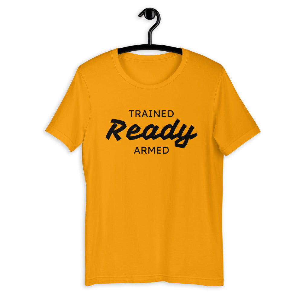 TRAINED READY ARMED 3W-BP-523 Short-Sleeve Unisex T-Shirt - Trained Ready Armed Apparel