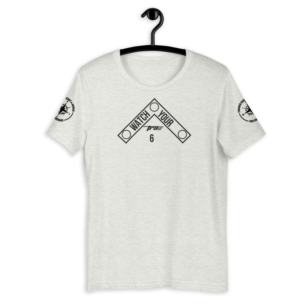 TRA. WY6 DB hort-Sleeve Unisex T-Shirt - Trained Ready Armed Apparel