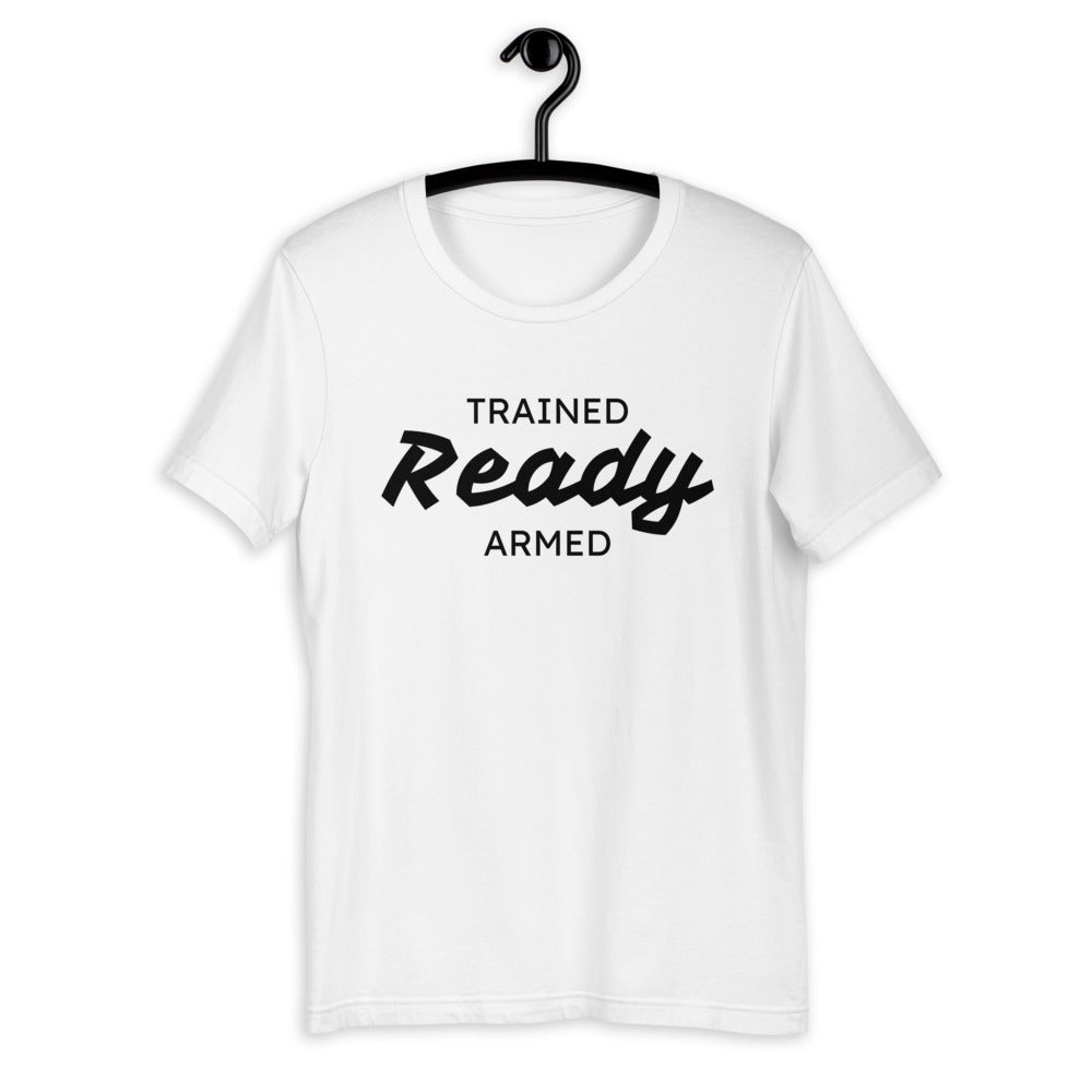 TRAINED READY ARMED 3W-BP-523 Short-Sleeve Unisex T-Shirt - Trained Ready Armed Apparel