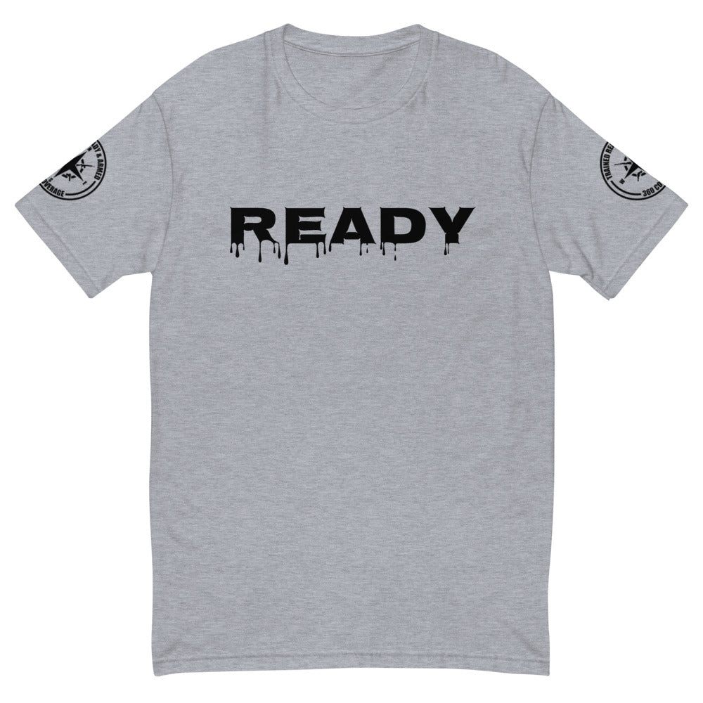 TRAINED READY ARMED (READY-B- 360SL -BP-524) MEN'S PREMIUM FITTED Short Sleeve T-shirt - Trained Ready Armed Apparel