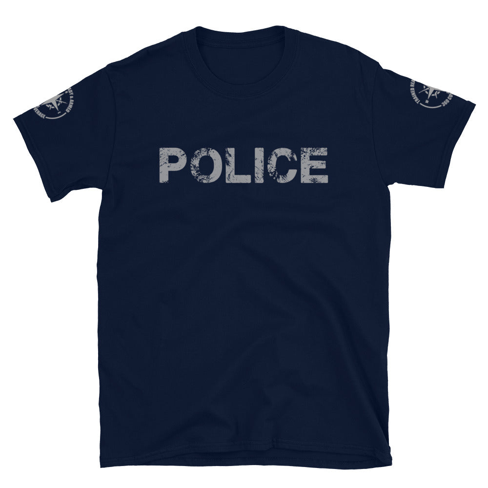TRA - Police Short-Sleeve Unisex T-Shirt (GP) - Trained Ready Armed Apparel