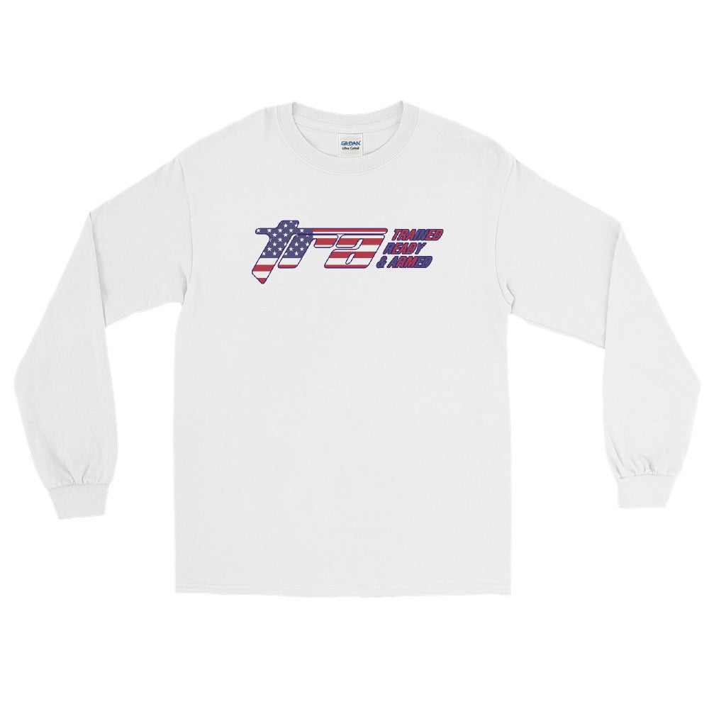 Trained Ready Armed America 2.0 Men's Long Sleeve T-Shirt - Trained Ready Armed Apparel